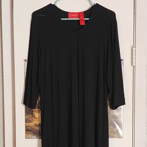 Black Liz Claiborne midi dress